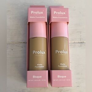 Set of 2 Prolux Cosmetics Matte
Foundation BISQUE - 1.35fl oz. New in Box